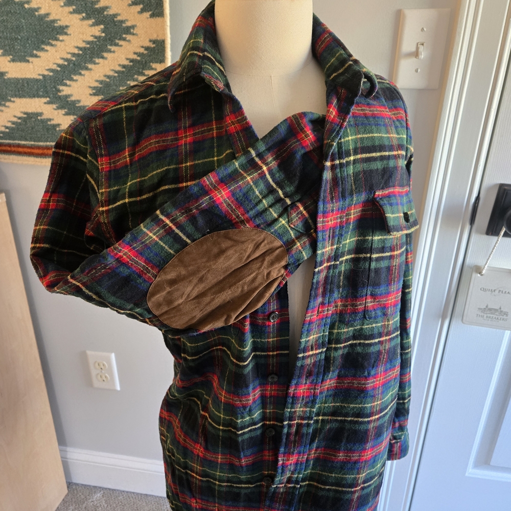 Ralph Lauren Polo Men's Flannel Tartan Plaid Shirt Size Small